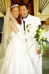 Nancy und René bei der Hochzeit