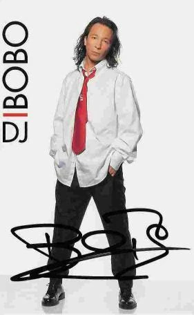 Autogrammkarte DJ BoBo – World In Motion Tour 1996 / 1997