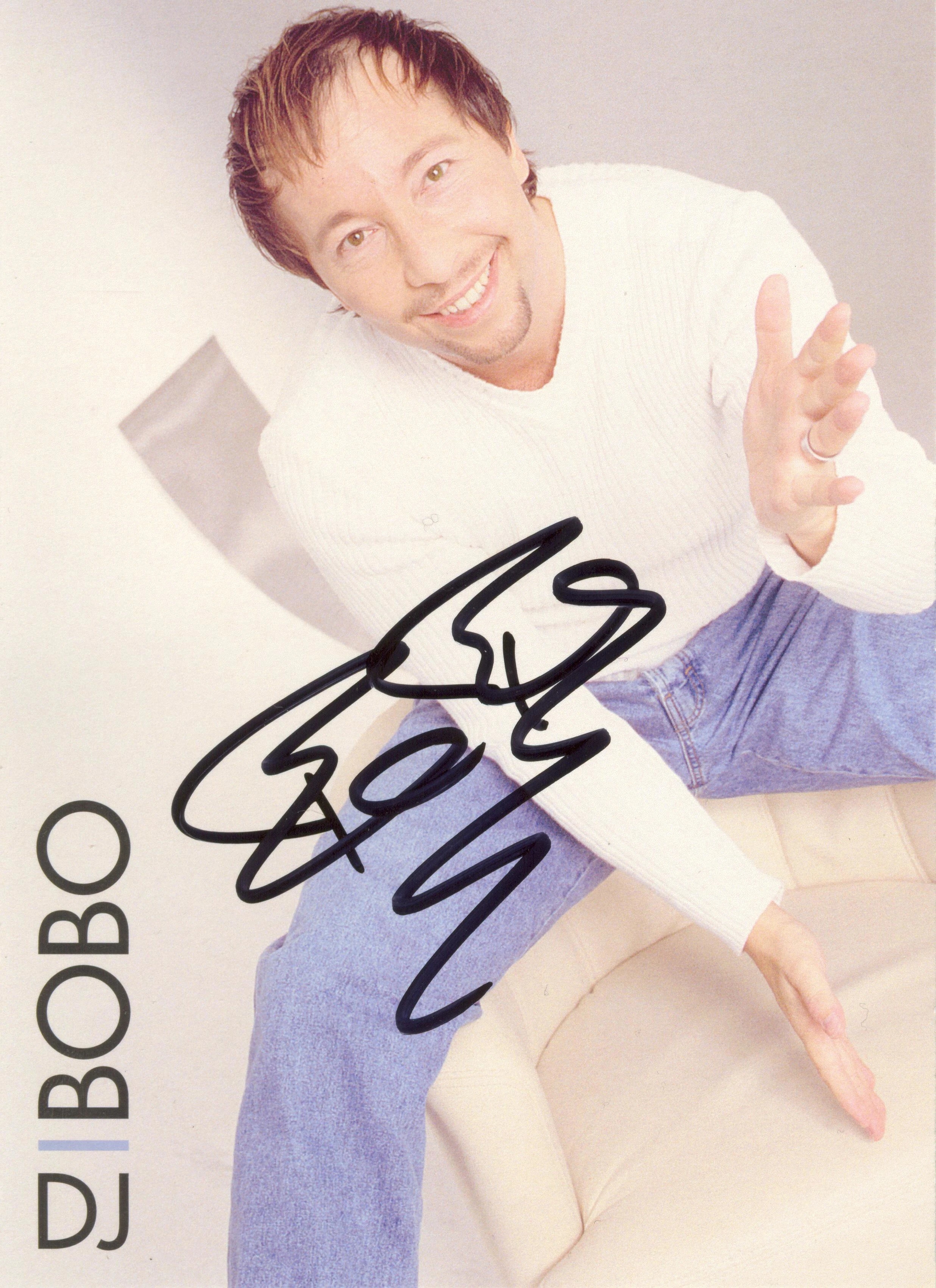 Autogrammkarte DJ BoBo – Pirates Of Dance Tour 2005