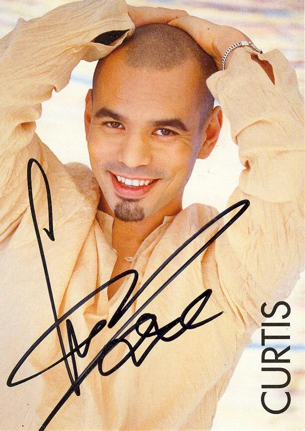 Autogrammkarte Curtis – Dancing Las Vegas Tour 2012